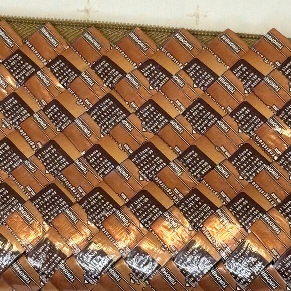 Vintage Candy Wrapper Women's Handbag Copper - Picture 3 of 10